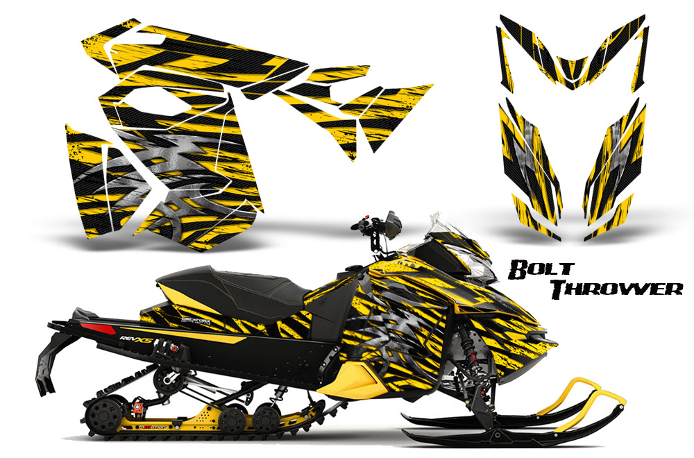 Skidoo Rev XS Graphics Kit Bolt Thrower Yellow YB